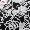 Custom Made Stretch Flower Border Print Dress Fabric